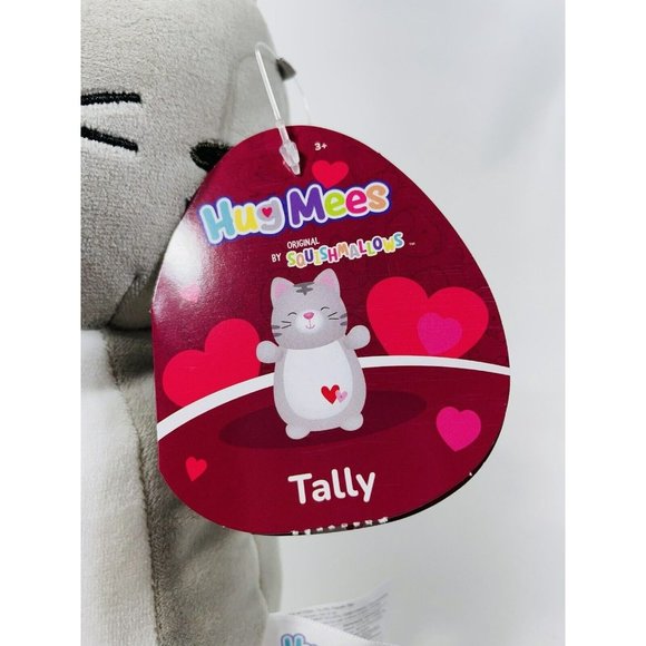 Squishmallows HugMees Tally Cat Plush 10" Gray Stuffed Animal - Picture 9 of 12